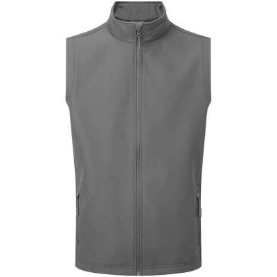 Image of Premier Mens Wind Resistant Gilet (Dark Grey) Size Small