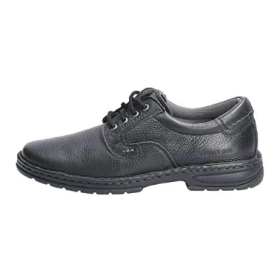 Image of Hush Puppies Mens Outlaw II Laced Leather Shoe Oxford Shoes Black Size 6 (UK Shoe)