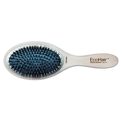 Image of Olivia Garden EcoHair Paddle Combo 100% Boar &amp; Nylon Bristles Eco Friendly Professional Bamboo Hairbrush
