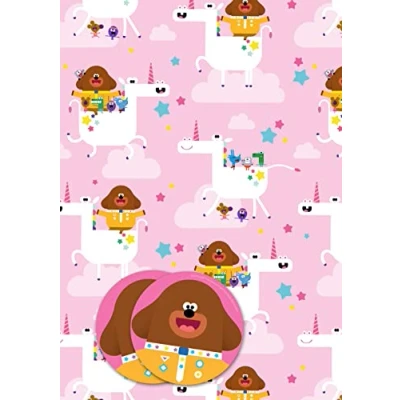 Image of Hey Duggee Gift Wrap 2 Sheet Tag, for Presents