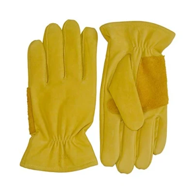 Image of Pittards All Purpose Lined Leather Gardening Gloves Saddle Tan (Small)