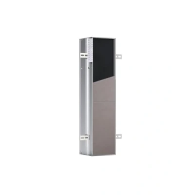 Image of Emco Asis Plus 975611007 Module 658 mm (Door Hinge Right, Integrated Brush, Can be Tiled, Flush Mounted Model, Compartment for Toilet Paper) Aluminium Normal