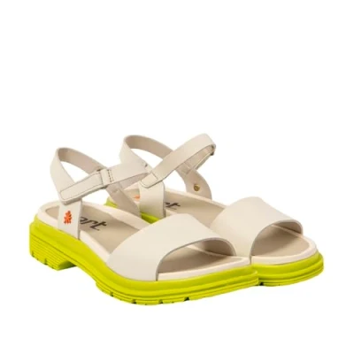 Image of ART Women&#039;s 1548 Birmingham Sandal, Nappa Cream Pistachio, 3 UK