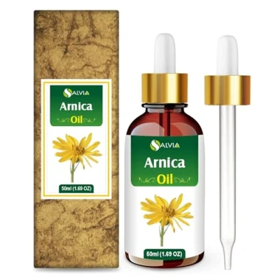 Image of Arnica Essential Oil (Arnica Montana) by Salvia Pure &amp; Natural Undiluted Uncut Cold Pressed Aromatherapy 50 ML with Dropper
