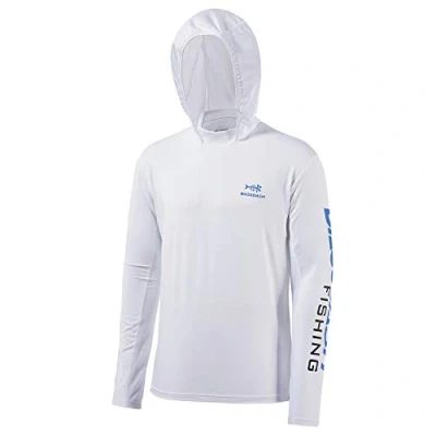 Image of Bassdash UPF 50+ Men’s UV Sun Protection Long Sleeve Performance Fishing Hoodie Hooded Shirts