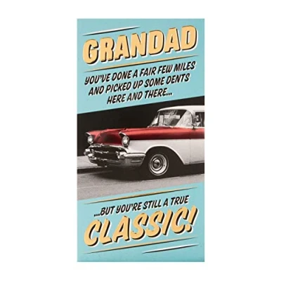 Image of Birthday Card for Grandad from Hallmark Retro Photographic Humour Design