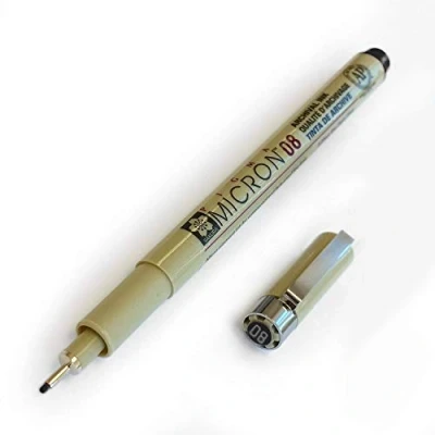 Image of Sakura Pigma Micron Pigment Fineliners Pack of 3 XSDK08 0.5mm Black