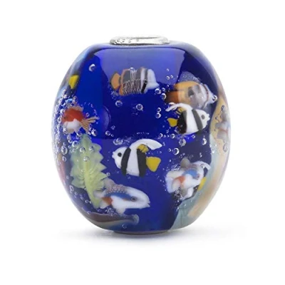 Image of Trollbeads Glass Bead Blue Ocean