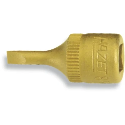 Image of HAZET 8503 1.2X8 Slot Profile Screwdriver Socket CVD Tin Coated