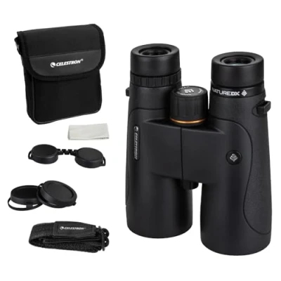 Image of Celestron 72326 Nature DX 12x50 Outdoor and Birding Binoculars, Fully Multi Coated with BaK 4 Prisms, Rubber Armoured, Fog &amp; Waterproof