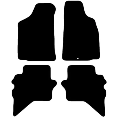Image of Carsio Carpet Car Mats For Ford Ranger 1999 2006 Double Cab Tailored Fit Floor Mat Set Complete Accessory Black Custom Fitted All Weather, Anti Slip Backing &amp; Trim