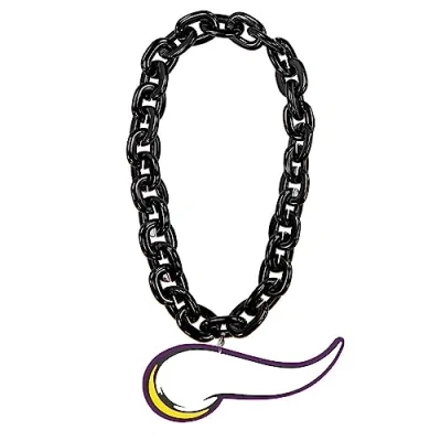 Image of Aminco Minnesota Vikings NFL Fan Chain, Black