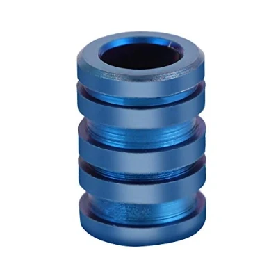 Image of Titanium Knife Lanyard Bead, Parachute Cord Bead Paracord Outdoor EDC Pendant (Large) (Blue), Beads Other Mountaineering Tool Accessories Hiking Camping