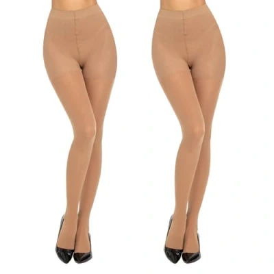 Image of MANZI Compression Tights Women Firm Medium Energising Support 50D Natural S