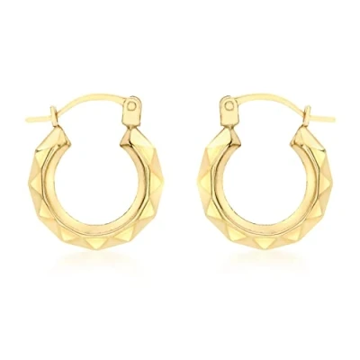 Image of Carissima Gold Women&#039;s 9ct Yellow Creole Earrings