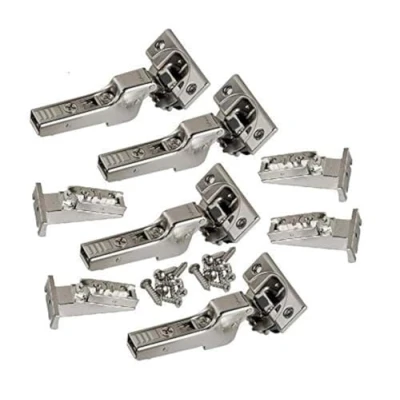 Image of Blum Clip top BLUMOTION Soft Close Hinges, 110 Degree, Self Closing, Face Frame, with Mounting Plates (Inset 4 Pack)
