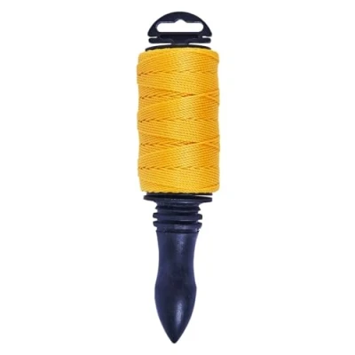 Image of TW Wholesale 100m Brick Line Builders High Vis Braided Nylon 330ft With Spindle &amp; Ground Spike