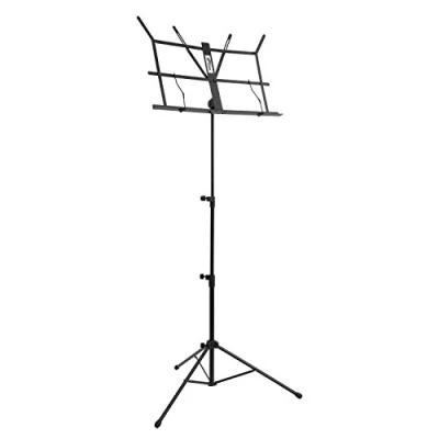 Image of TIGER MUS49 BK Portable Easy Folding Sheet Music Stand Black