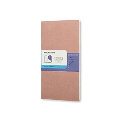 Image of Moleskine Chapters Journal Old Rose Slim Medium Dotted
