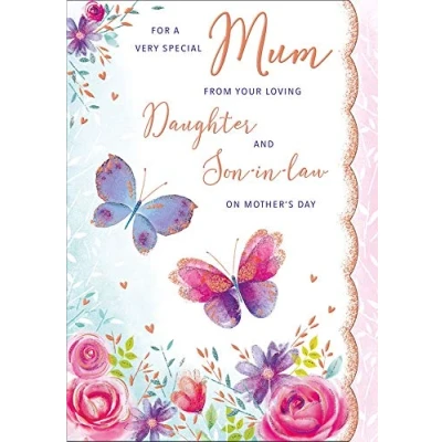 Image of Regal Publishing Mother&#039;s Day Card Mum From Daughter &amp; Sister In Law 10 x 7 inches
