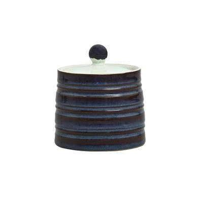 Image of Denby USA Peveril Covered Sugar Bowl, Blue