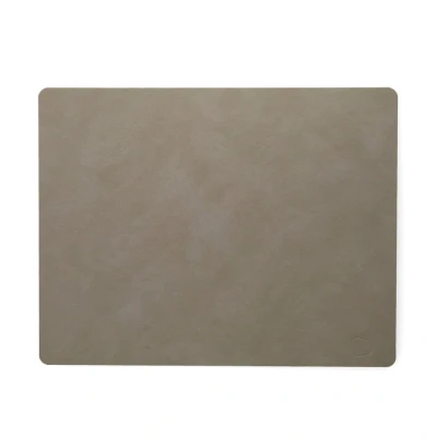 Image of LIND DNA Placemat Nupo Leather Light Grey 45 x 35 cm