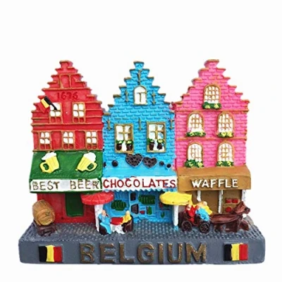 Image of 3D Brussels Belgium fridge magnet,Home &amp; kitchen decoration Souvenir refrigerator magnet sticker