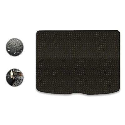 Image of Car Mat Co Tailored Fit Black Heavy Duty Rubber Boot for VW Golf 2013 20 [Hatchback]