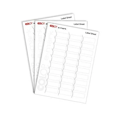 Image of COLOP e mark Label Sheets 153559 x10 of 30 Self Adhesive Labels