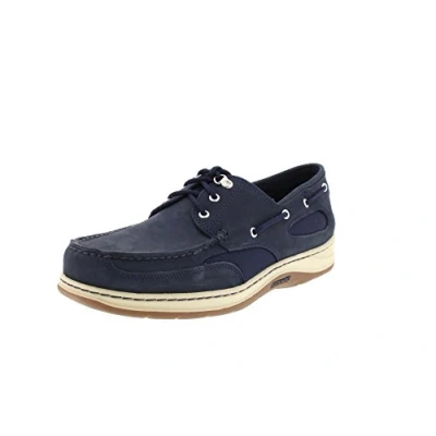 Image of Sebago Clovehitch II, Men Boat Shoes, Blue (Navy Nubuck), 9.5 UK (44 EU)