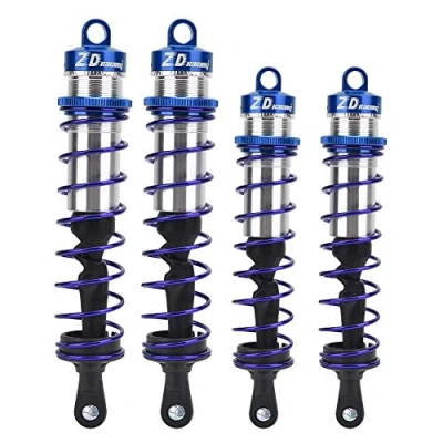 Image of Tbest Shock Absorber for RC Car, Adjustable Front Metal Oil Pressure 4pcs 1/8 Car (Blue)