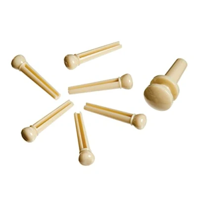 Image of Planet Waves PWPS11 Injected Molded Bridge Pins with End Pin Set of 7 Ivory