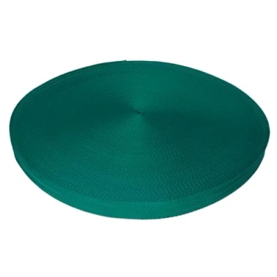 Image of Trimz Polypropylene Herringbone Webbing, Green, 25mm x 5m