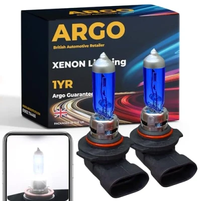 Image of Argo Hb4 headlight bulb Xenon White 100w 6000k 12V Main Dipped High Low Beam 9006 P22D Super Bright Halogen Upgrade Front Fog Light Lamp Car DRL Daytime Running Lights Bulbs