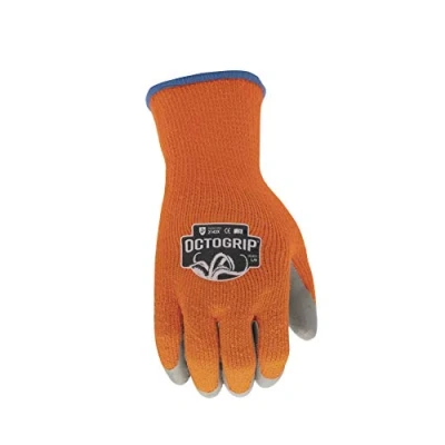 Image of Octogrip 15G Thermal Eco Latex Palm Glove OG451 (9L),Orange
