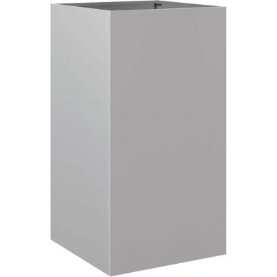 Image of vidaXL Planter Silver 42x38x75 cm Galvanised Steel