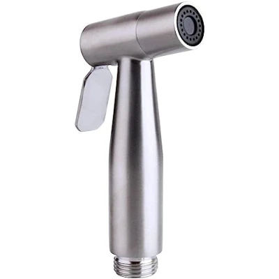 Image of Stainless Steel Handheld Toilet Bidet Sprayer Head Shattaf Water Wash Jet Douche Hand Held Muslim Shower Spray Tap for Cleaning, Pet Bath, Personal Hygiene Kitchen Bathroom Accessories