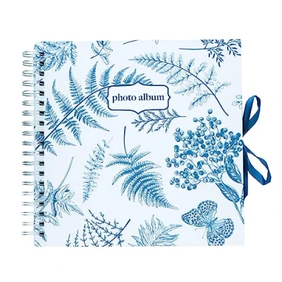Image of Grupo Erik Blue Nature Photo Album Scrapbook 10.2 x inches / 26 cm 40 Pages Hardcover Friend Gifts Books For Memories Cute