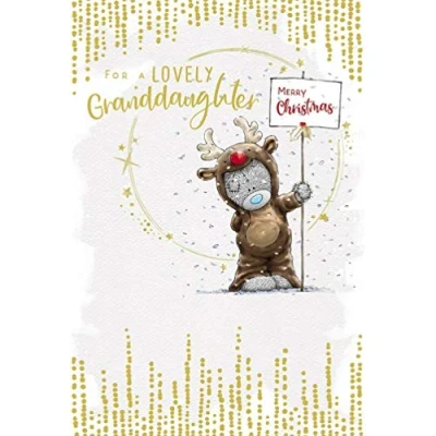 Image of Me To You Bear Lovely Granddaughter Reindeer Christmas Card
