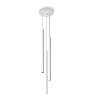 Image of Pastelo 3 Light Cluster Drop Pendant White, G9