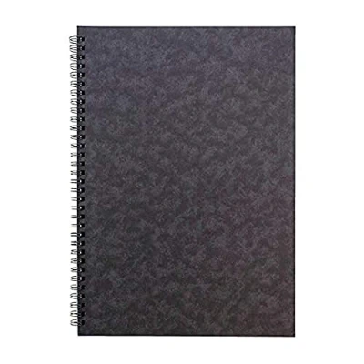 Image of Clairefontaine Notebook Sidebound Ruled 90gsm 120 Pages A4, Black, Pack 10