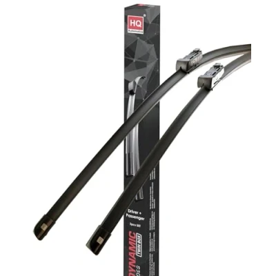 Image of HQ AUTOMOTIVE Front Wiper Blades 2pcs Replacement Blades, Fits FORD Focus MK3 2011 2018 Windscreen Graphite Coated &amp; Natural Rubber, No Smear Model ADR82 824