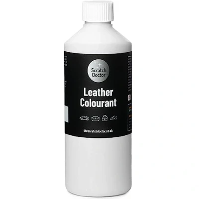 Image of Scratch Doctor Leather Colourant Restore &amp; Repair Faux Vinyl Paint for Furniture Sofas Car Seats Shoes Handbags (White, 250ml)