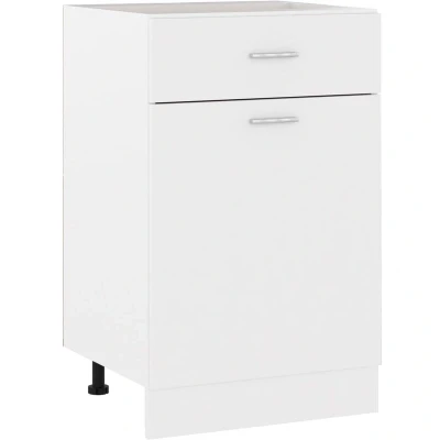 Image of vidaXL Drawer Bottom Cabinet Lyon White 50x46x81.5 cm Engineered Wood