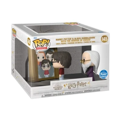 Image of Funko: POP! Moment Harry Potter and Albus Dumbledore with The Mirror Erised, Grow Your Wizarding World Collection Today, Vinyl Collectible, Amazon Exclusive