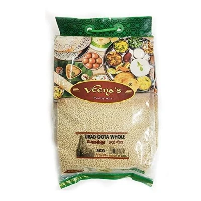 Image of Veenas Urad Gota Whole Urid dal High Fibre Protein Natural Indian Origin 5KG