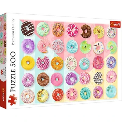 Image of Trefl 37334 Quality Children Years Old 500 Pièces Qualité Premium pour Adultes et Enfants à partir de 10 ans Puzzle, Donuts