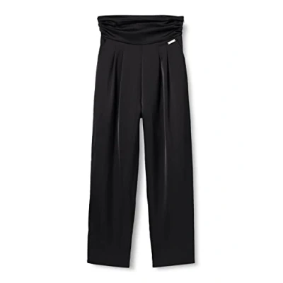 Image of KENDALL &amp; KYLIE Women&#039;s K&amp;K W Velour HIGH Rise Flare Pants KKW3711720, Black, XL