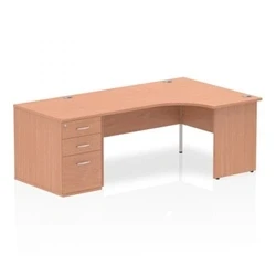 Image of Impulse 1600 Right Hand Panel End Workstation 800 Pedestal B
