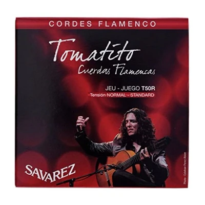 Image of CUERDAS GUITARRA FLAMENCA Savarez (T50R) Tomatito Tension Normal (Juego Completo)